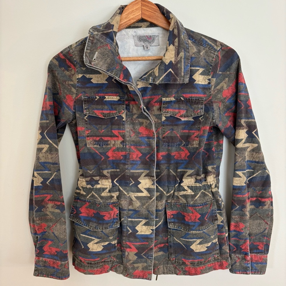 Ecote Jacket Womens Small Brown Red Outdoors Aztec South Western Coat